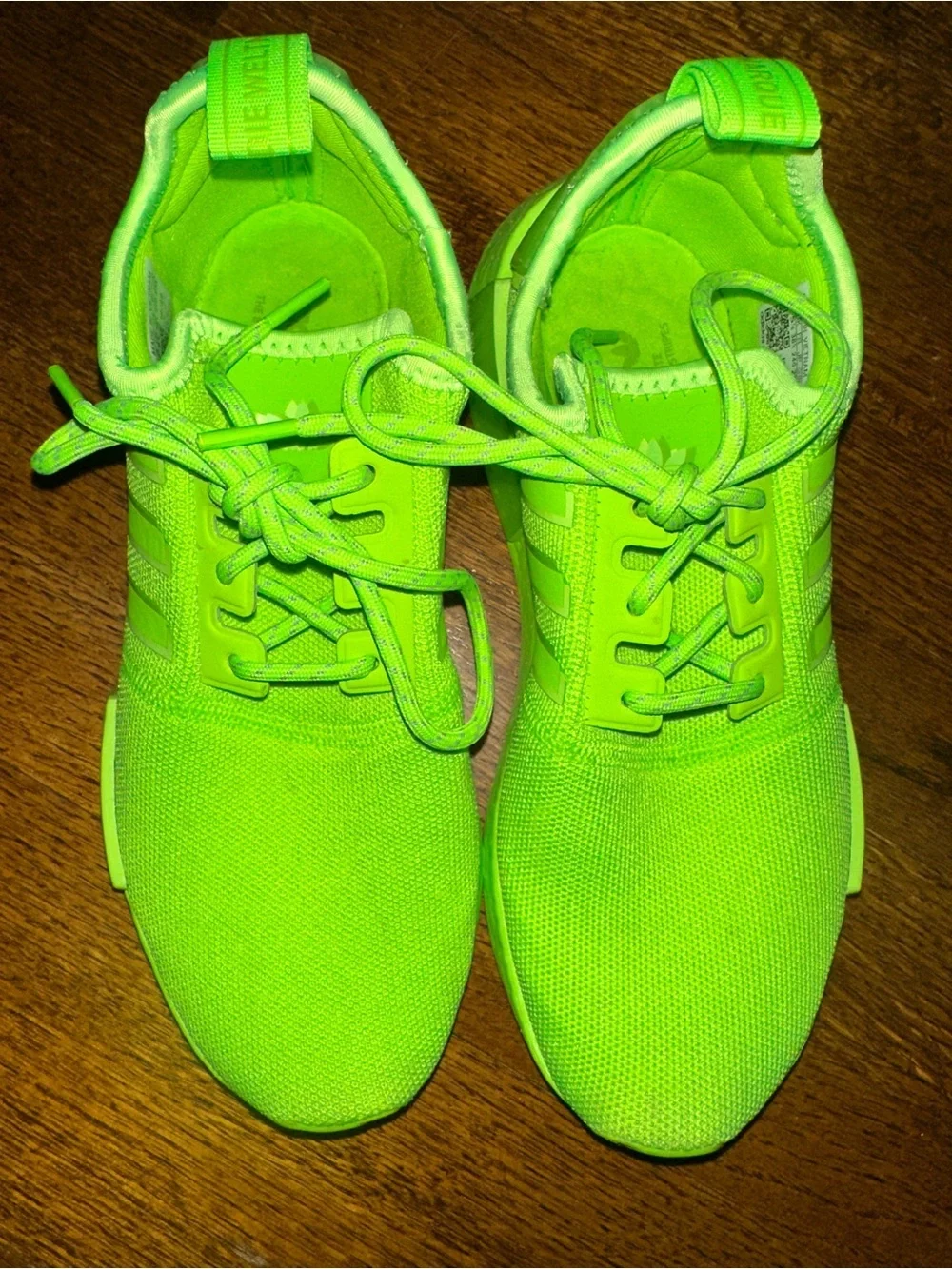 adidas Neon Green Athletic Sneakers - EUC Size 7